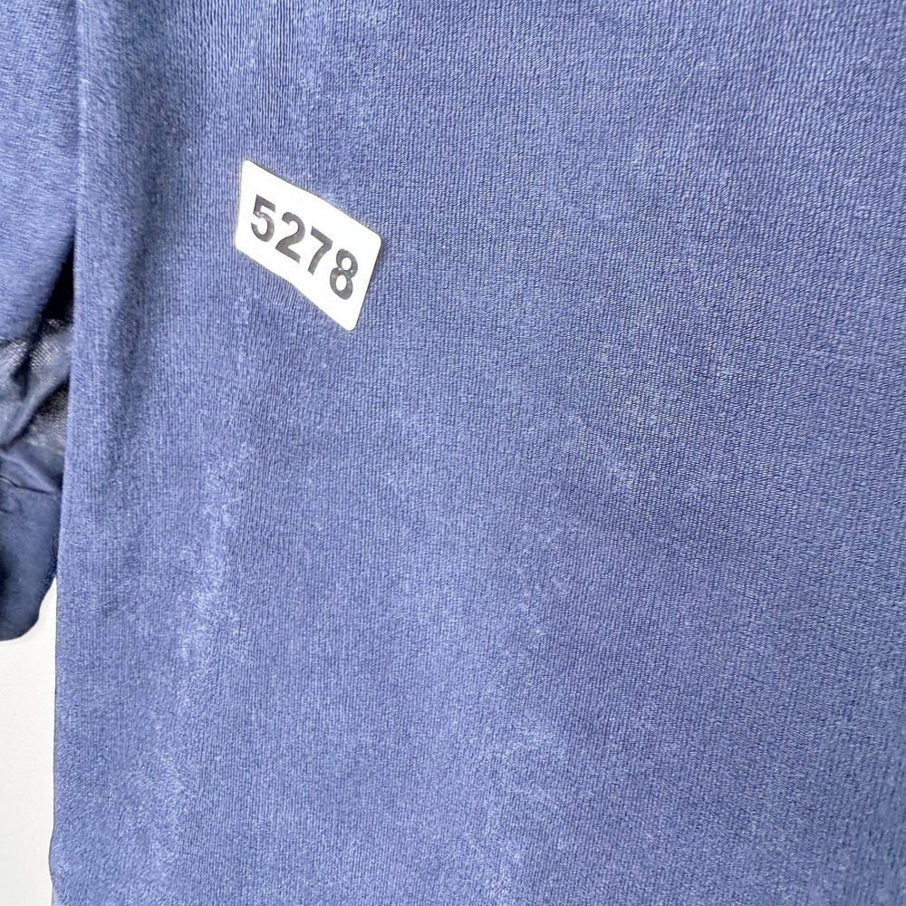 Chico's Cardigan Sweater Womens Large Blue Travelers Inset Mesh 3/4 Sleeve - Picture 10 of 10